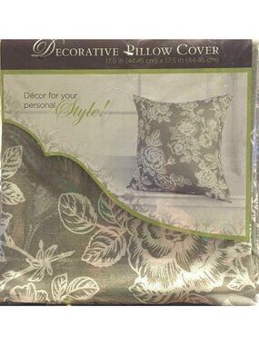 Decorative Throw Pillow Covers Only 17.5″ X 17.5″ Square Polyester Mix 2011 (1)